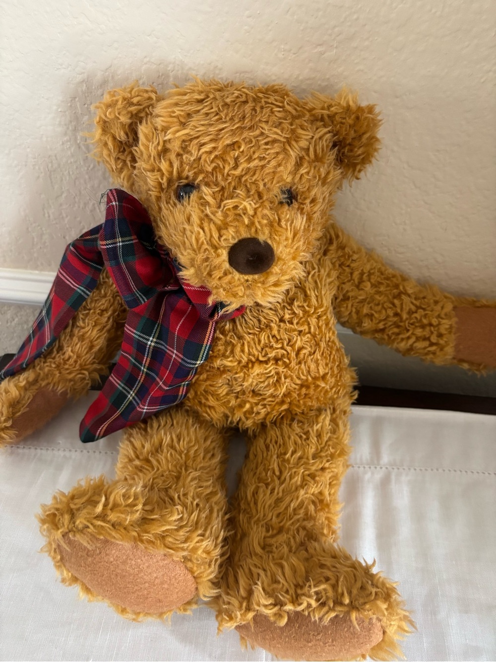 Avon Golden Tan Curly Plush Teddy